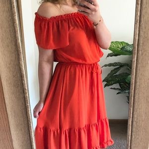 Off the shoulder dress